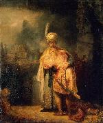 REMBRANDT Harmenszoon van Rijn Biblical Scene painting